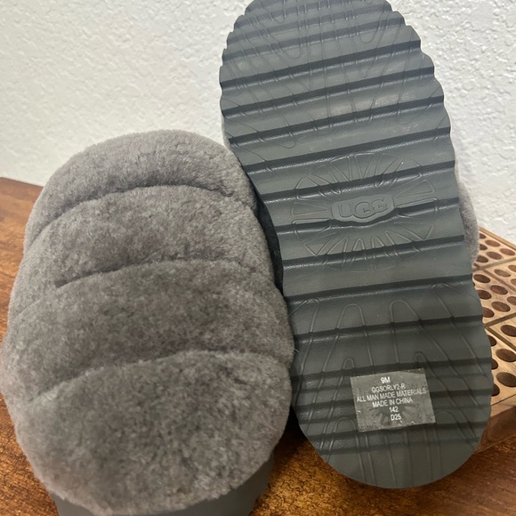 UGG Super Fluff Slippers in Charcoal - Picture 4 of 4